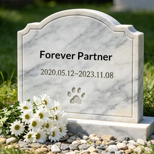 Stèles funéraires personnalisés pour animaux de compagnie, sculptures en granit naturel, inscriptions gravables, plaques commémoratives, statues d'animaux bien-aimés, décorations de <span class=keywords><strong>cimetière</strong></span> - Product Image 2