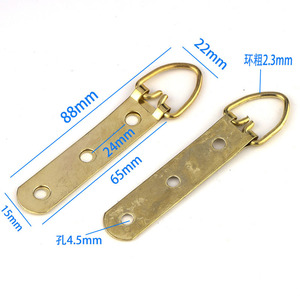 Gold Three Hole Hardware Hooks 88mm Brass Hanging Rings For Picture <b>Frames</b> <b>Photo</b> <b>Frame</b> Accessories - Product Image 1