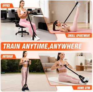 Bandes de résistance à pédales avec poignées, équipement <span class=keywords><strong>d</strong></span>'exercice amélioré pour abdominaux <span class=keywords><strong>et</strong></span> entraînement complet du corps, thérapie physique, entraînement - Product Image 6