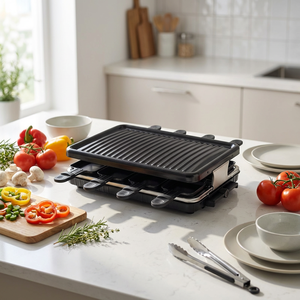 Barbecue Électrique Tendance 2026 en Alliage d'Aluminium Antiadhésif, Design Modulable, Plaque de Cuisson et de Rôtissage Multifonctionnelle pour Usage Domestique Intérieur - Product Image 2