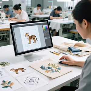 Patchs en chenille brodés personnalisés et écologiques pour vêtements, thermocollants, en PU, avec décoration en dentelle - Product Image 6