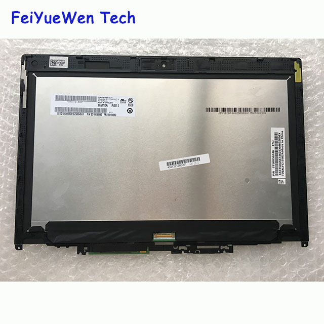 12.5" FHD LCD for Lenovo ThinkPad Yoga 260 00HN856 LCD Touch Screen Digitizer Assembly with Bezel