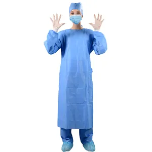 Protective Medical Doctor Hospital Reinforced Disposable Surgical Sterile Drapes And Gowns