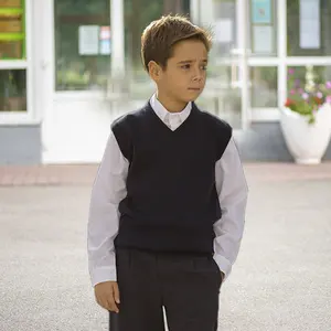 Chaleco infantil de lana merino, merchandising personalizado - Product Image 2