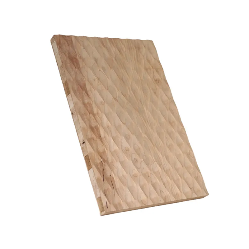 Pannelli di legno per la parete di Interior decoro Design per esterni Separe vera legno moderna 4x8 superficie di quercia 3d rosa quadrato Peel pannello di parete di legno