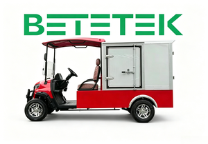 Carrito de Golf Eléctrico de 2 Plazas con Caja de Carga Cerrada, Buggy de Golf Resistente para Entregas en Carreteras No Públicas - Product Image 2