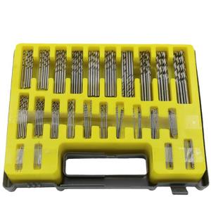 Ensemble de 150 mini forets hélicoïdaux de 0,4 à 3,2 mm à queue hexagonale pour acier, en boîte moulée par soufflage, avec scie cloche – Vente chaude - Product Image 2