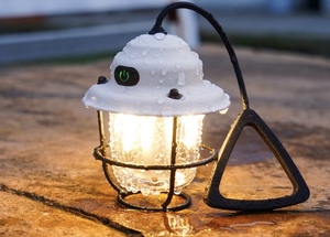 Nouvelle lampe suspendue vintage d'extérieur, ultra longue durée de vie, lumière d'ambiance pour le camping, lampe de tente portable rechargeable - Product Image 3