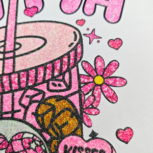 EYD logo personnalisé fer sur patchs t-shirt Chenille vinyle silicone maman fête des mères chaleur couleur presse transfert vêtements - Product Image 3