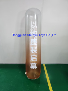 OEM Custom Transparent Pink PVC Aufblasbares zylindrisches Kissen für Werbung - Product Image 6