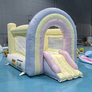 Casa gonfiabile di rimbalzo della casa di rimbalzo gonfiabile della casa di rimbalzo gonfiabile del castello tradizionale della capanna dello zucchero per i bambini - Product Image 1
