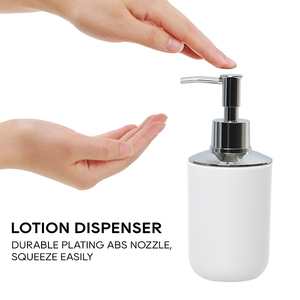 Juego de baño de plástico de 4 piezas para el hogar, dispensador de jabón de Color opcional y soporte para cepillo de dientes, incluye jabonera - Product Image 3