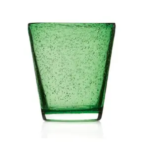 Garrafa de vidro colorida original, feita à mão, copo de vidro de bolha para bebidas, água fria