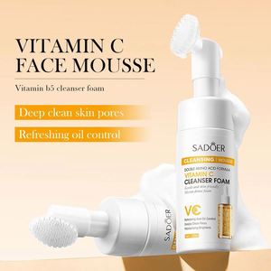 Mousse <span class=keywords><strong>nettoyante</strong></span> à l'aloe vera biologique naturelle SADOER <span class=keywords><strong>Brosse</strong></span> pour les pores Soin hydratant de la peau Contrôle du sébum Nettoyant <span class=keywords><strong>visage</strong></span> moussant Nettoyant facial - Product Image 2