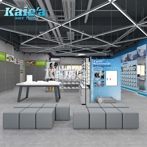 Dispositivi di esposizione per negozi di scarpe su misura per <span class=keywords><strong>calzature</strong></span> sportive con Design 3D del negozio completo - Product Image 3