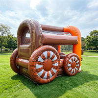 Jeu gonflable Joyful Roll the Bull, jeu de cible gonflable, jeu de carnaval extérieur, divertissement pour enfants, location pour parc d'aventure