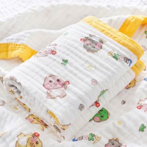 Couverture en mousseline de coton personnalisée, épaisse, douce, serviette pour bébé, grande - Product Image 1