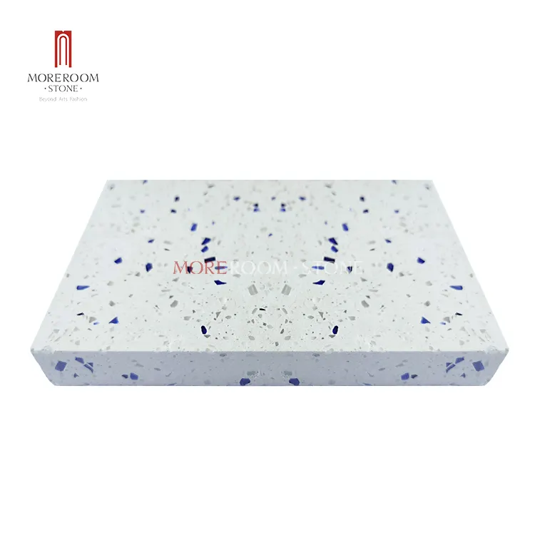 Terrazzo manufacturers glass chips white terrazzo floors