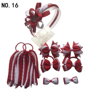Set di Fiocchi per Capelli all'Ingrosso per il Ritorno <span class=keywords><strong>a</strong></span> Scuola, Fiocchi Korker per Uniformi Scolastiche, Fermagli e Fasce per Capelli per Bambini, Abbinabili alle Uniformi - Product Image 3