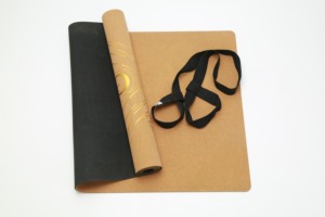 Tapis de <span class=keywords><strong>yoga</strong></span> en liège texturé à grain fin, feuille mince à base de tissu, motifs personnalisés, gravure au laser - Product Image 4