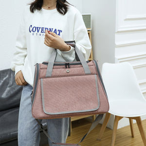 Caja de transporte de mascotas de cartón de diseñador y cajas, bolso de lona rosa para gato, perro, transpirable, multicolor, cremallera duradera, venta al por mayor - Product Image 2