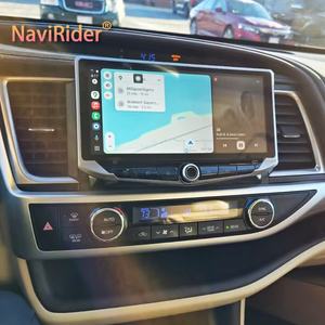 10.88" Qled Screen Android Video Player Carplay for Toyota Highlander 2015 Type-C Charging Mobile <b>Holder</b> GPS Multimedia Stereo - Product Image 1