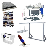 Kit de démarrage pour pistolet à tufter avec cadre de coupe-tapis, fils de tissu et autres outils pour débutants – Kit de fabrication de tapis facile à utiliser