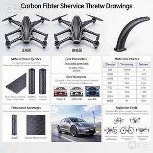 Tela Jacquard Tejida 100% Fibra de Carbono para Accesorios - Product Image 4