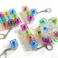 Testeur de commutateurs de clavier mécanique en gros, porte-clés, logo personnalisé, capuchon de touche, clicker anti-stress, cadeau