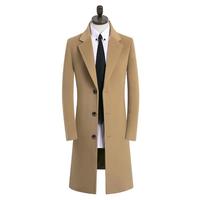 Mode hommes coupe-vent mi-longueur automne et hiver affaires décontracté Double face Nizi manteau hommes coréen laine manteau