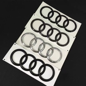 Emblème <span class=keywords><strong>Audi</strong></span> à quatre anneaux en ABS compatible avec la calandre avant Q3/Q5, badge de conversion A5/A6/A4L, emblèmes avant/arrière RS3 réutilisables - Product Image 4