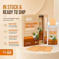 OKTW KSM-66 Ashwagandha en bandes orales saveur orange menthe – Soutient l'énergie et la vitalité – Bandes orales nutritionnelles pour adultes au quotidien – En stock