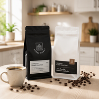 YOUYI Sac d'emballage pour café à fond plat avec valve, impression numérique personnalisée, qualité alimentaire, mat, 250g 500g