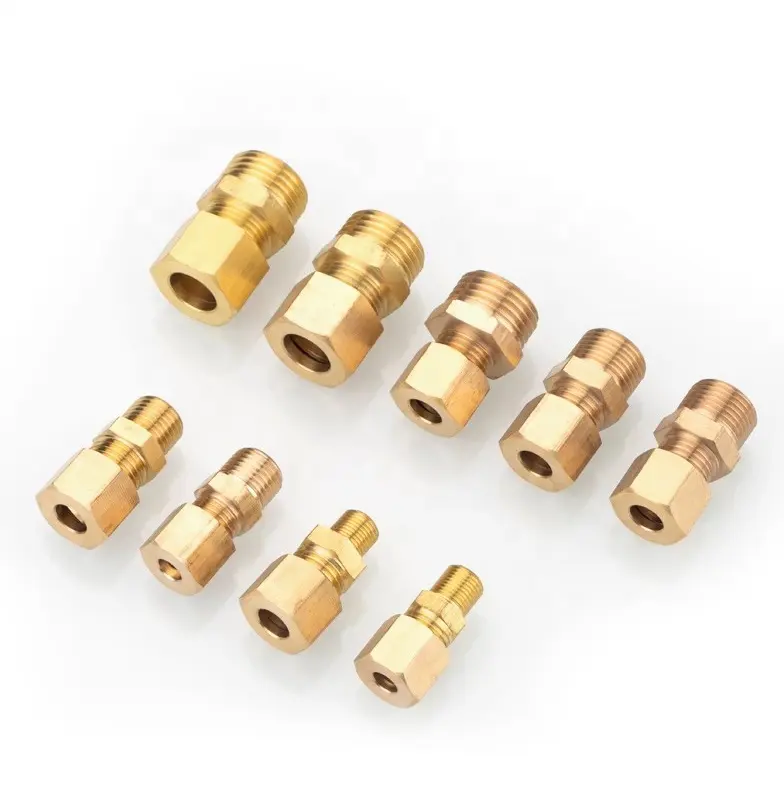 Parker type male connector CPI fitting 4-4 FBZ-B compression tube fitting 1/4'' od* 1/4'' npt