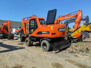 Excavadora de ruedas usadas de marca coreana en buen estado, excavadoras de ruedas usadas de 210W de Doosan en venta a bajo precio - Product Image 4