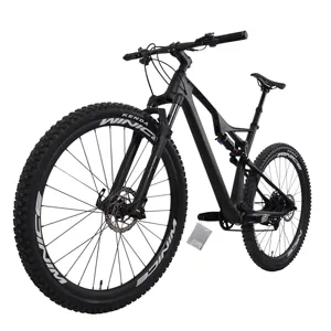 2021 EPS yapılan T800 karbon 29er dağ bisikleti tam süspansiyon XC MTB bisiklet UD mat çerçeveleri 29 inç Thru aks 142mm