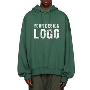 Sweat-shirt pour homme de haute qualité, basique, ample, sport, grande taille, streetwear, décontracté, épaules tombantes, à capuche, lavé, surdimensionné - Product Image 1