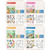 Autocollants en bois de Marseille pour enfants Princess Zhi, miroir, DIY, faits à la main, autocollants colorés pour enfants de 5 à 7 ans