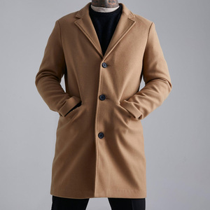 Autumn Winter <strong>Men's</strong> New Style Cashmere <strong>Woolen</strong> Long Coat Wool Customized Casual Long Trench Coat Business Wool <strong>Jacket</strong> - Product Image 5