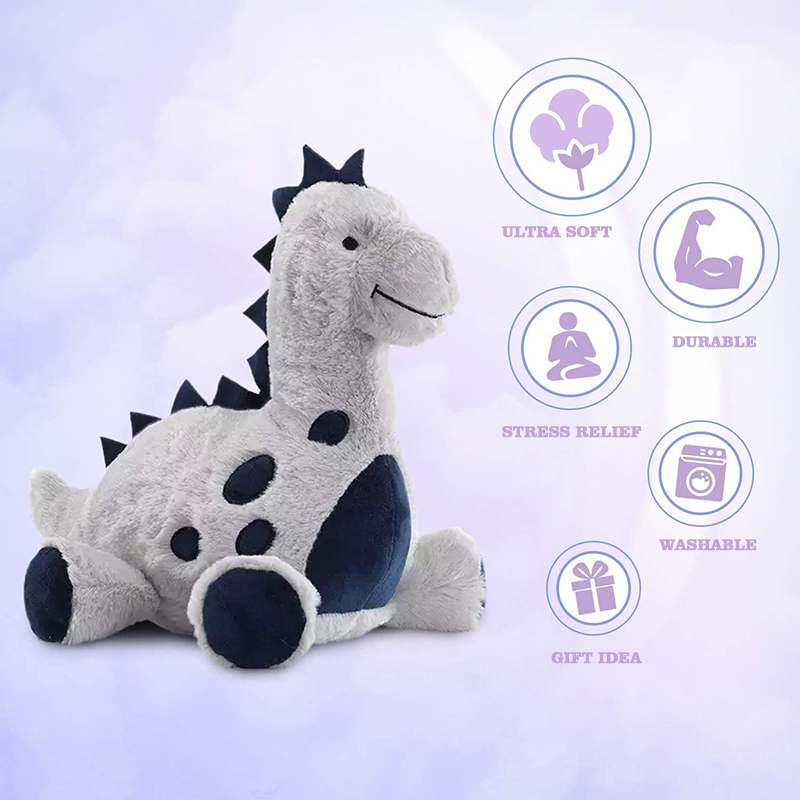 top quality wholesale blue soft custom plush toy stuffed dinosaur animal dolls