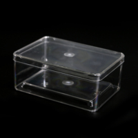 Boîte en plastique transparente rectangulaire sur mesure, boîte en acrylique transparente avec couvercle