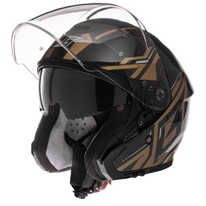 Casque Befast Heron carbone double visière or XS - Product Image 4