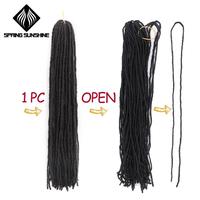 Extensions de Micro Locs Sœur Artificielles Ghana, Tresses Crochets Synthétiques, Faux Locs Sœur Dread 2x en Paquets