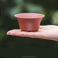 Dia.13.8cm H.6.9cm en plastique classique rond bonsaï pot succulent planteur en plastique cactus pot