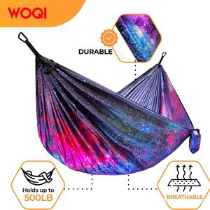 Hamac de camping portable Woqi, capacité de charge de 226 kg, tissu Oxford rectangulaire, pour la randonnée, le backpacking, les voyages, l'utilisation en plein air - Product Image 4