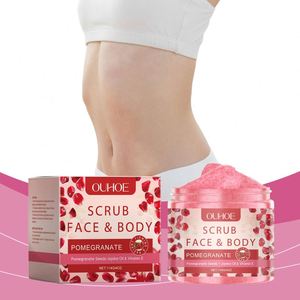 OUHOE Jojoba <span class=keywords><strong>Casera</strong></span> VE Granada Mejor Limpieza Profunda Calmante <span class=keywords><strong>Hidratante</strong></span> Aceite de Jojoba Piel Brillante Exfoliante Corporal - Product Image 5