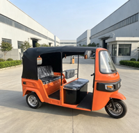 Tricycle électrique à trois roues de type ouvert, tension 60V, écran LCD, vitesse maximale 50-70 km/h, 5 passagers, suspension indépendante