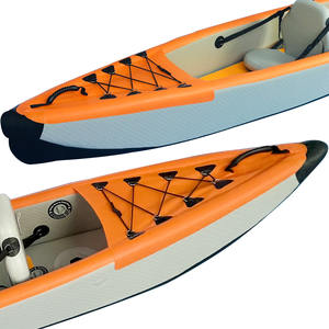 K2-Kayak à pédales, Kyaks de pêche sit-in gonflables pour lacs rivières océan avec deux pagaies de pêche en PVC de 20kg - Product Image 2