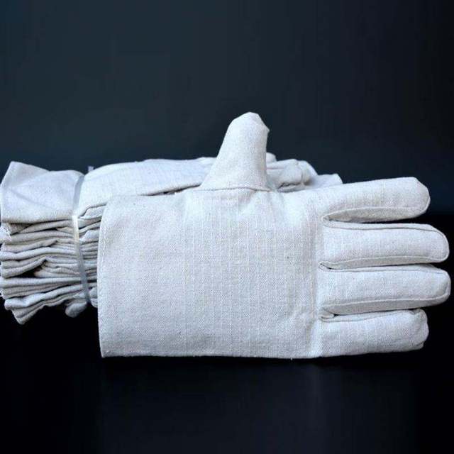Wholesale Industrial Laser Welding Gloves 2-Layer Cotton Canvas Work Gloves for Laser Welding Metal Fabrication Workshop