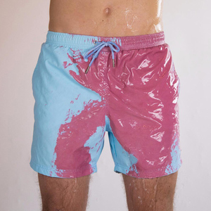 Bañador <span class=keywords><strong>corto</strong></span> mágico con <span class=keywords><strong>cambio</strong></span> de Color para hombre, traje de baño de secado rápido para verano - Product Image 3